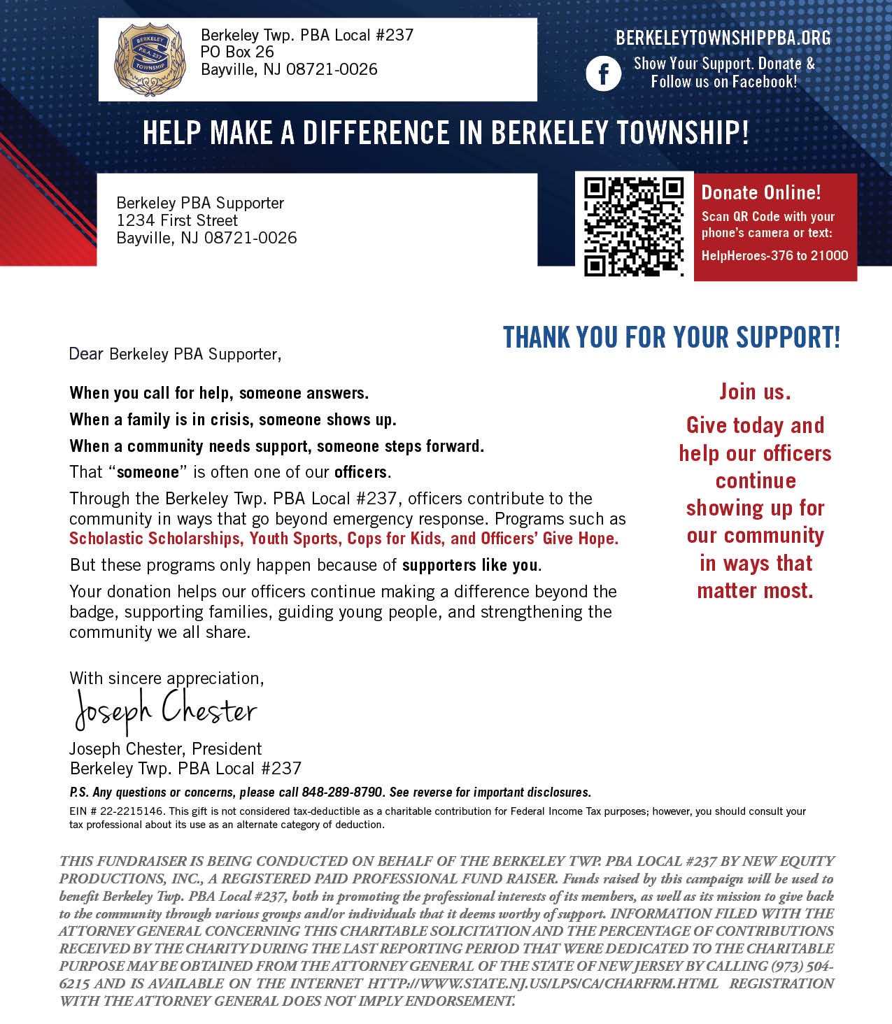 Donation Letter